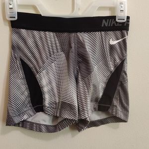 Black and gray Nike Pro Shorts